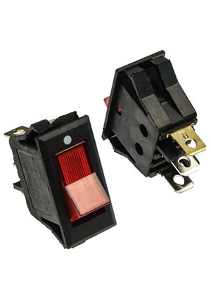 RUICHI KCD3-101N-B11-R/3P on-off, Клавишный переключатель RUICHI KCD3-101N-B11-R/3P, ON-OFF переключатели клавишные