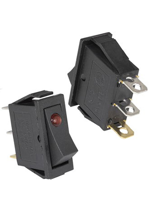 RUICHI KCD3-101EN-B/3P on-off, Клавишный переключатель RUICHI KCD3-101EN-B/3P, ON-OFF переключатели клавишные