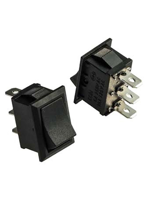 RUICHI KCD1-102-C1-B/3P on-on, Клавишный переключатель RUICHI KCD1-102-C1-B/3P, ON-ON переключатели клавишные