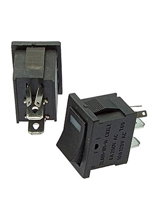 RUICHI KCD1-101-C3 -R/2P on-off, Клавишный переключатель RUICHI KCD1-101-C3 -R/2P, ON-OFF переключатели клавишные