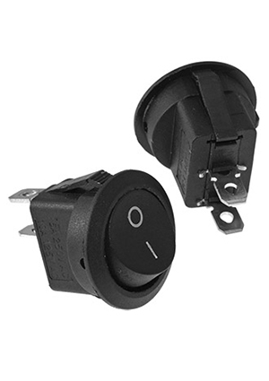 RUICHI KCD1-101-8-C3-B/2P on-off, Клавишный переключатель RUICHI KCD1-101-8-C3-B/2P, ON-OFF переключатели клавишные