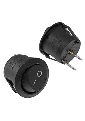 RUICHI KCD1-101-5-C3-B/2P on-off, Клавишный переключатель RUICHI KCD1-101-5-C3-B/2P, ON-OFF переключатели клавишные