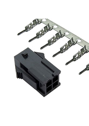 RUICHI MMF-2x2M pitch 3.0 mm +Terminal, Разъём питания низковольтный RUICHI ммF-2x2M шаг 3.0 мм, клеммный, штырьковые разъемы питания