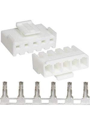 RUICHI PHU2-05 pitch 3.96 mm+Terminal, Разъём питания низковольтный RUICHI PHU2-05 шаг 3.96 мм+клеммный, 5 штырьковые разъемы питания