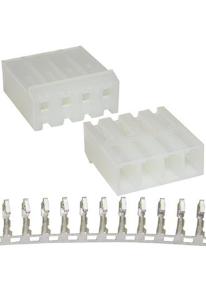 RUICHI PHU-04 pitch 3.96 mm+Terminal, Разъём питания низковольтный RUICHI PHU-04 шаг 3.96 мм+клеммный, 4 ко штырьковые разъемы питания