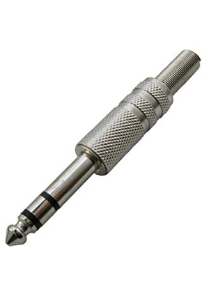 SZC SZC-0057 / 6.3 mm stereo, Разъём аудио SZC-0057/6.3 мм stereo, чёрный Аудио разъемы Jack