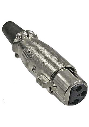 RUICHI TD-393, Разъём микрофонный XLR RUICHI TD-393, гнездо 3-х полюсная Аудио разъемы Jack