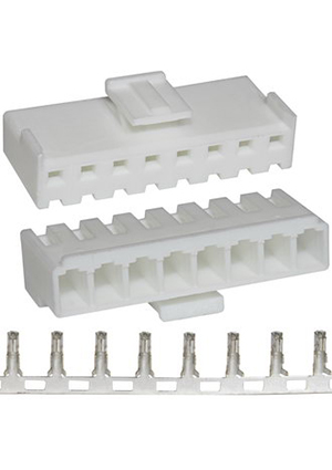 RUICHI PHU2-08 pitch 3.96 mm+terminal, Разъём питания низковольтный RUICHI PHU2-08 шаг 3.96 мм+клеммный,8 к штырьковые разъемы питания