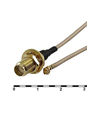 RUICHI UFL-F/SMA-F JV-003+O 13CM, Разъём высокочастотный RUICHI UFL-F/SMA-F JV-003+O 13CM, длина 13 см ВЧ разъемы