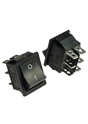 RUICHI KCD4-202-С3-B/6P on-on, Клавишный переключатель RUICHI KCD4-202-С3-B/6P, ON-ON переключатели клавишные