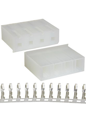 RUICHI MHU-04 pitch 5.08 mm + terminals, Разъём питания низковольтный RUICHI MHU-04 шаг 5.08 мм, клеммныйs, штырьковые разъемы питания