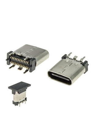 RUICHI USB3.1 TYPE-C 24PF-010, Разъём USB RUICHI USB3.1 TYPE-C 24PF-010, 24 контакта разьемы USB