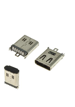 RUICHI USB3.1 TYPE-C 6PF-028, Разъём USB RUICHI USB3.1 TYPE-C 6PF-028, 6 контактов разьемы USB