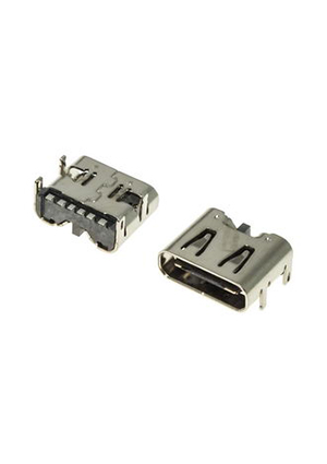 RUICHI USB3.1 TYPE-C 6PF-027, Разъём USB RUICHI USB3.1 TYPE-C 6PF-027, 6 контактов разьемы USB