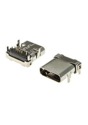 RUICHI USB3.1 TYPE-C 24PF-002, Разъём USB RUICHI USB3.1 TYPE-C 24PF-002, 24 контакта разьемы USB