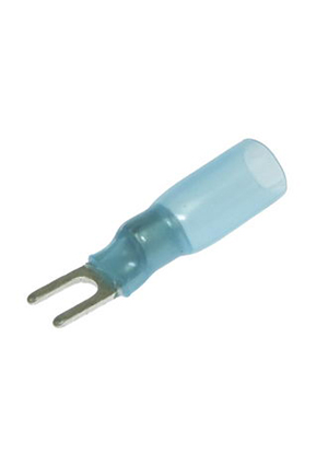 RUICHI SV2-3 HST Blue, Наконечник кабельный вилочный изолированный RUICHI SV2-3 HST, 27 А, 16-14 AWG, синий клеммы ножевые быстрого соединения