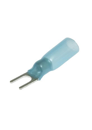 RUICHI SV2-4 HST Blue, Наконечник кабельный вилочный изолированный RUICHI SV2-4 HST, 27 А, 16-14 AWG, синий клеммы ножевые быстрого соединения