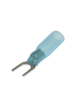 RUICHI SV2-5 HST Blue, Наконечник кабельный вилочный изолированный RUICHI SV2-5 HST, 27 А, 16-14 AWG, синий клеммы ножевые быстрого соединения