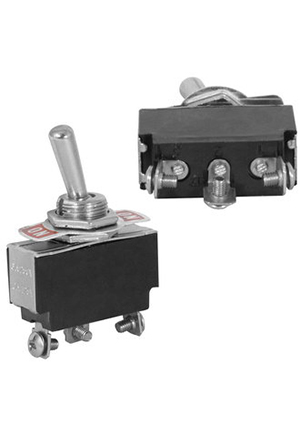 RUICHI KN3(B)-102 on-on, Тумблер двухпозиционный однополюсный RUICHI KN3(B)-102 ON-ON, 3 контакта под винт тумблеры