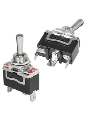 RUICHI KN3(C)-123P (on)-off-(on), Тумблер трехпозиционный однополюсный без фиксации RUICHI KN3(C)-123P , 56 тумблеры