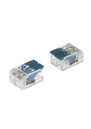 RUICHI PCT-412 blue, Клемма зажимная соединительная безвинтовая RUICHI PCT-412 на 2 провода, 0,5-2,5 мм2, м клеммные зажимы