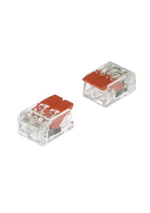 RUICHI Клеммник (221-612), Клемма зажимная соединительная безвинтовая RUICHI 221-612 на 2 провода, 0,5-6 мм клеммные зажимы