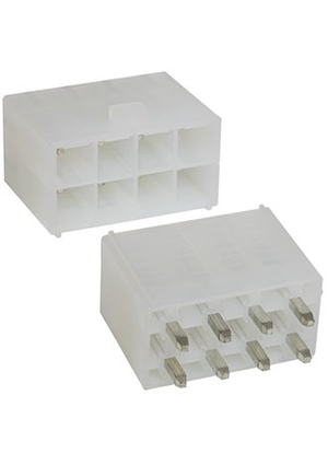 RUICHI MF-2x4S + Terminals, Разъём питания низковольтный RUICHI MF-2x4S, клеммныйs, 8 контактов штырьковые разъемы питания