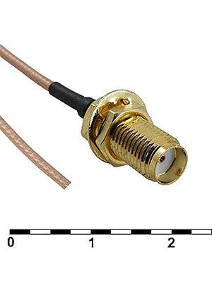 RUICHI END/SMA-J 13CM, Разъём высокочастотный RUICHI END/SMA-J 13CM, длина 13 см ВЧ разъемы