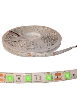 RUICHI 5050 300LED IP65 12V GREEN, Светодиодная лента RUICHI, 5050, 300 LED, IP65, 12 В, цвет зелёный, кату светодиодные ленты