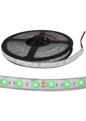 RUICHI 5050 300LED IP68 12V GREEN, Светодиодная лента RUICHI, 5050, 300 LED, IP68, 12 В, цвет зелёный, кату светодиодные ленты