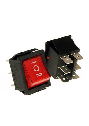 RUICHI IRS-203-1C ON-OFF-ON, Клавишный переключатель RUICHI IRS-203-1C, ON-OFF-ON переключатели клавишные