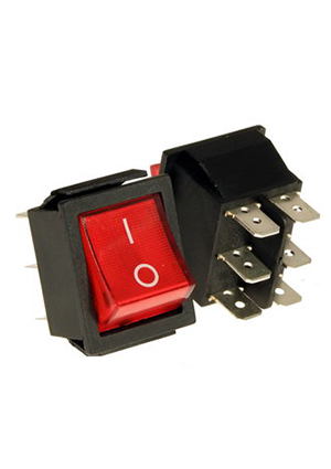 RUICHI IRS-202-1C ON-ON, Клавишный переключатель RUICHI IRS-202-1C, ON-ON переключатели клавишные