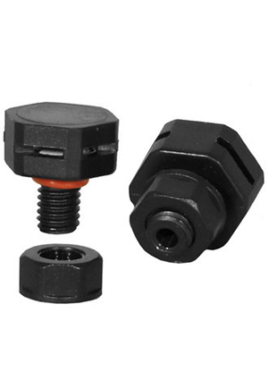 RUICHI M5X0.8  PA66  BLACK, Клапан выравнивания давления RUICHI M5X0.8, PA66, чёрный аксессуары для корпусов