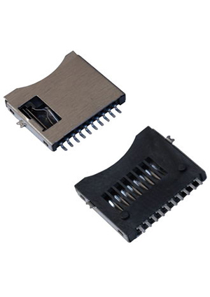 RUICHI microSD SMD 8pin, Держатель micro SD карты RUICHI SMD 8 pin держатели SIM карт и карт памяти