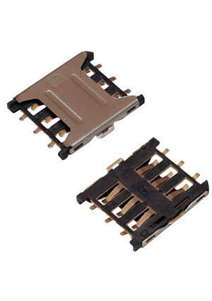 RUICHI Nano SIM 6pin 1.35H, Держатель Nano SIM карты RUICHI 6 pin, 1.35 H держатели SIM карт и карт памяти