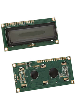 RUICHI RH1602B-TYH Eng-Rus, ЖК индикатор символьный RUICHI RH1602B-TYH, язык Русский - Английский ЖК индикаторы цифровые