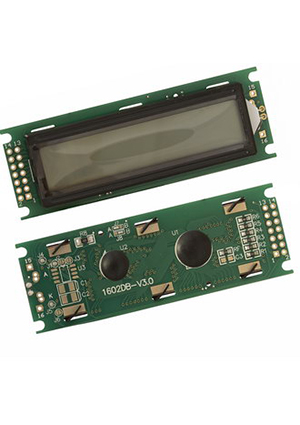 RUICHI RH1602D-TYH Eng-Rus, ЖК индикатор символьный RUICHI RH1602D-TYH, язык Русский - Английский ЖК индикаторы цифровые