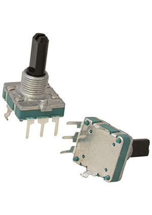 RUICHI PEC16 24/24 20mm, Энкодер инкрементальный двухканальный без переключателя RUICHI PEC16, 5 В, 10 мА, датчики угла (энкодеры)