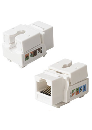 RUICHI RH-RJ45U5E/90W, Модуль кейстоун RUICHI RH-RJ45U5E/90W разъемы телефонные и сетевые