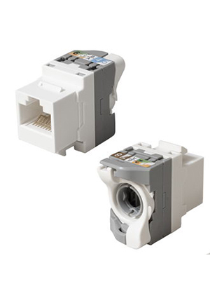 RUICHI RH-RJ45U5E/180WB, Модуль кейстоун RUICHI RH-RJ45U5E/180WB разъемы телефонные и сетевые