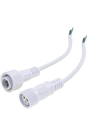 RUICHI 3pin WP*3 L=40 D=19mm 3*0.3mm2, Герметичный разъём RUICHI 3pin, WPх3, длина 40 мм, диаметр 19 мм, 3х шнуры сетевые