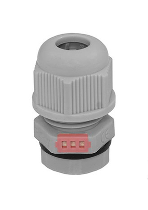 PG7 (4-8) vent grey, Кабельный ввод с вентиляцией RUICHI PG7, 4-8 мм, серый