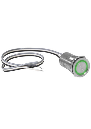 RUICHI TS25-11ZC/G/S off-on, Кнопка сенсорная с подсветкой, с фиксациейRUICHI TS25-11ZC/G/S off-on, М25, IP кнопки на блок