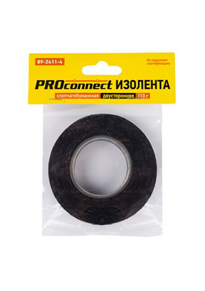 PROCONNECT 09-2411-4 Изолента ХБ 18х0.35 110г клейкая лента, изолента