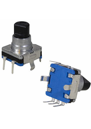 RUICHI EC11SM 30/15 10mm pushpin, Энкодер инкрементальный двухканальный с переключателем RUICHI EC11SM, SPS датчики угла (энкодеры)