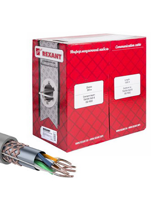 REXANT 01-0342 SF/UTP 5e PVC 4PR 24AWG305м витые пары (STP, UTP)