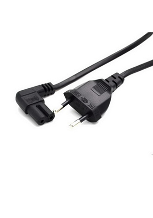 RUICHI Y001/ST2 1.5m 2x0.5 B03F, Сетевой шнур RUICHI Y001/ST2, вилка прямая CEE7/16 - розетка угловая IEC C кабель сетевой