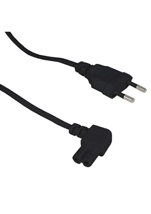 RUICHI Y001/ST2 1.8м 2x0.75 B03FA, Сетевой шнур RUICHI Y001/ST2, вилка прямая CEE7/16 - розетка угловая IEC кабель сетевой