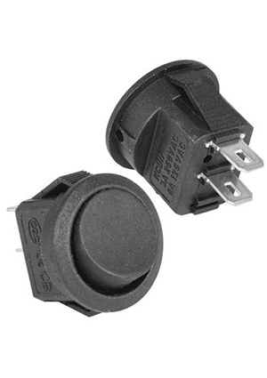 RUICHI KCD5-101-3-C1-B/2P on-off, Клавишный переключатель RUICHI KCD5-101-3-C1-B/2P, ON-OFF, 2 контакта, че переключатели клавишные