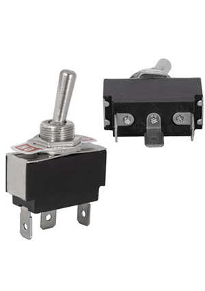 RUICHI KN3(B)-102P on-on, Тумблер двухпозиционный однополюсный RUICHI KN3(B)-102P, ON-ON, 3 контакта тумблеры